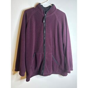 Alpine Tek Purple Fleece Jacket Women Large